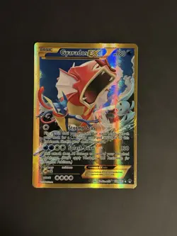 2016 Pokemon Gyarados EX Full Art Holo Secret Rare Card 123/122 XY Breakpoint NM - Image 1