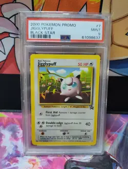2000 POKEMON PROMO BLACK STAR #7 JIGGLYPUFF PSA 9 - Image 1
