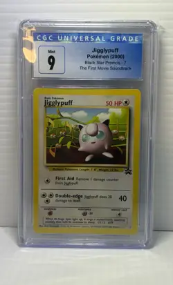 2000 POKEMON PROMO BLACK STAR #7 JIGGLYPUFF PSA 9 - Image 1