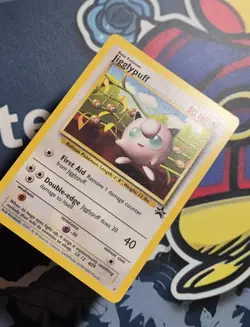 Jigglypuff 7 WotC Black Star Promo Vintage Pokemon Card 2000 NM - Image 1