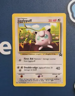 Jigglypuff 7 WotC Black Star Promo Vintage Pokemon Card 2000 NM - Image 2