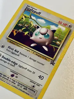 Pokemon 2000 Black Star Promo #7 Jigglypuff Wizards of the Coast TCG LP - Image 2