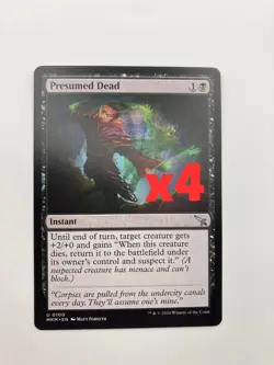Presumed Dead Playset 4x Murders at Karlov Manor MTG Regular Card Free Shipping - Image 1