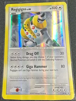 POKEMON TCG - Regigigas Jumbo Black Star DP40 Promo Card 20cm x 14.5cm - Image 2