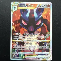Pokemon TCG Lucario VSTAR SWSH291 Sword & Shield Promo Holo Card - Image 1