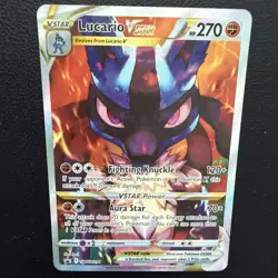 Pokemon TCG Lucario VSTAR SWSH291 Sword & Shield Promo Holo Card - Image 3
