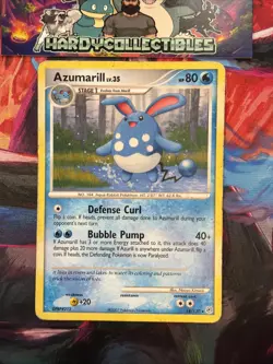 Azumarill LV.35 18/130 Diamond and Pearl 2007 Non-Holo Rare Pokemon Card HP - Image 1