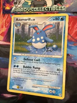 Azumarill LV.35 18/130 Diamond and Pearl 2007 Non-Holo Rare Pokemon Card HP - Image 2