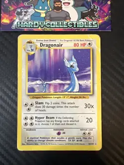 Pokemon Dragonair 18/102 Rare Non-Holo Card 1999 Base Set HP - Image 1