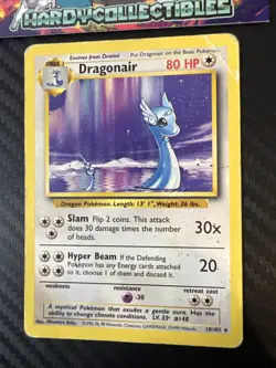 Pokemon Dragonair 18/102 Rare Non-Holo Card 1999 Base Set HP - Image 2