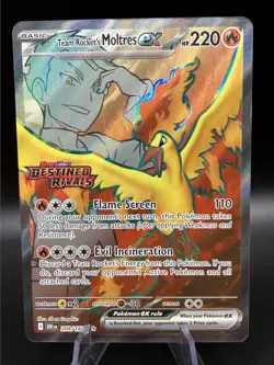 Pokemon - Team Rocket's Moltres ex (Destined Rivals Stamp) - 208/182 - Promo - Image 1