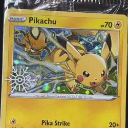 New Pokemon TCG Pikachu Cosmos Holo Snowflake Stamped Promo 049/195 Sealed NM - Image 1