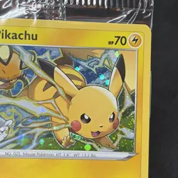 New Pokemon TCG Pikachu Cosmos Holo Snowflake Stamped Promo 049/195 Sealed NM - Image 3
