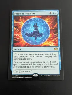 MTG Force of Negation Modern Horizons 052/254 Regular Rare - Image 1