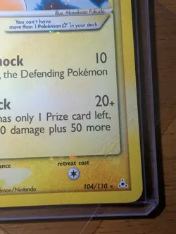 Pikachu Gold Star (damaged) Ex Holon Phantoms Pokemon TCG - Image 3