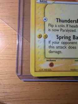 Pikachu Gold Star (damaged) Ex Holon Phantoms Pokemon TCG - Image 4