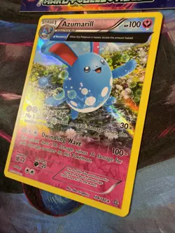 Pokemon TCG Azumarill Primal Clash Reverse Holo Card 104/160 2015 Near Mint - Image 2