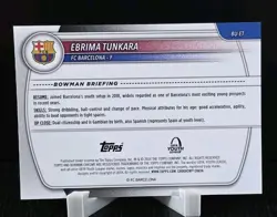 Ebrima Tunkara 2025-26 Topps Chrome UEFA UCC Bowman 1st Refractor Barcelona - Image 2