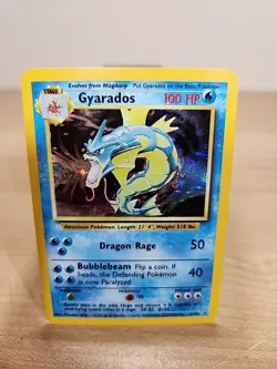 Pokemon Card - Gyarados Base Set Unlimited 6/102 Holo Holo Rare - Image 1