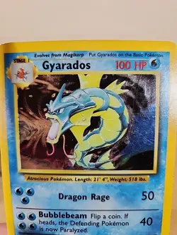 Pokemon Card - Gyarados Base Set Unlimited 6/102 Holo Holo Rare - Image 5