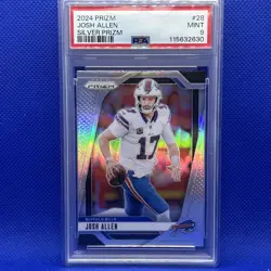 2024 Panini Prizm - Josh Allen #28 Silver Prizm PSA 9 - Image 1