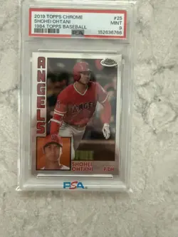 2019 Topps Chrome - 1984 Topps Shohei Ohtani #84TC-25 PSA 9 - Image 1