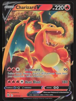 Charizard V 017/172 Holo V Rare Brilliant Stars Pokemon Near Mint - Image 1