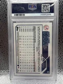 2023 Topps Chrome Aaron Judge #62 Pink Refractor PSA 9 Baseball MLB Yankees - Image 2