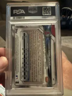 2018 Bowman, Shohei, Ohtani PSA 9￼￼ - Image 2