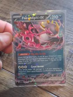 Pokemon Fezandipity EX 038/064 NM Double Rare Shrouded Fable - Image 1