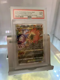 2022 Pokemon SWSH BSP #262 FA Charizard VSTAR Ultra Premium Collection PSA 9! - Image 1