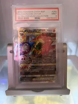 2022 Pokemon SWSH BSP #262 FA Charizard VSTAR Ultra Premium Collection PSA 9! - Image 2