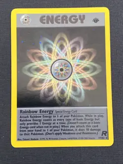 Pokemon TCG Rainbow Energy 1st Edition Rare Holo Card #17/82 Team Rocket - Image 1
