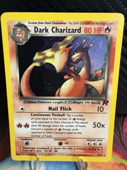 Dark Charizard 4/82 Team Rocket Holo Rare Unlimited MP Pokemon Card - Image 1