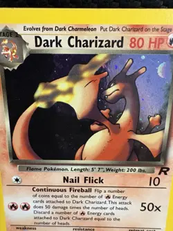 Dark Charizard 4/82 Team Rocket Holo Rare Unlimited MP Pokemon Card - Image 2
