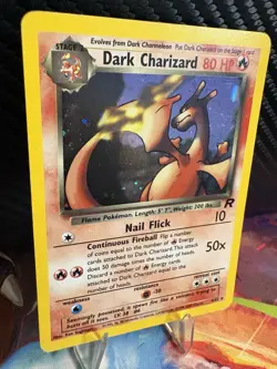 Dark Charizard 4/82 Team Rocket Holo Rare Unlimited MP Pokemon Card - Image 4