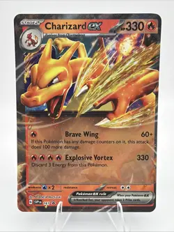 2024 Charizard ex 161 SVP Miscut Off Center SV Black Star PROMO Pokemon TCG - Image 1