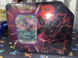 Pokemon Team Rocket Tin 5 Booster Packs + Promo - New Sealed Nidoking Tin Wow !! - Image 1