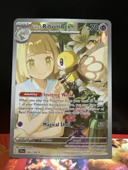 Lillie's Ribombee 164/159 Sv09: Journey Together Holo Pokemon TCG - Image 1