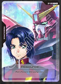 Gundam Card Game RP-008 Promo Resource Card - Athrun Zala - Bandai Fest English - Image 1