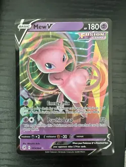 Pokemon Mew VMAX 114/264 Swsh08: Fusion Strike Ultra Rare Holo Vmax 310 HP - Image 1