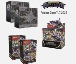 Pokemon Pitch Black Pokemon Center ETB x2 Booster Bundle x2 Booster Box PRESALE - Image 1
