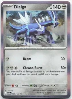DIALGA 095/132 Mega Evolution Pokemon Holo Rare Near Mint - Image 1