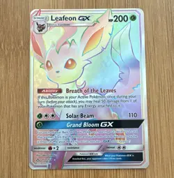 Pokemon TCG Leafeon GX Holo Secret Rare 200 HP Sm-Ultra Prism 157/156 English - Image 1