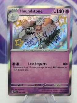 Houndstone 168/091 SV Paldean Fates Holo Shiny Rare ENG NM - Image 1