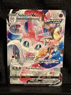 Pokemon TCG Sylveon VMAX Full Art Ultra Rare Holo Card Tg15/tg30 - Image 1