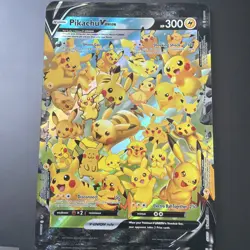 Pokemon TCG Celebrations Pikachu v Union Jumbo Card SWSH141 Black Star Promo - Image 1