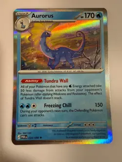 AURORUS 024/088 RARE PERFECT ORDER POKEMON HOLO NM - Image 1