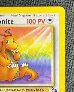 Dragonite Italian Fossil 19/62 LP Vintage WoTC Pokemon TCG - Image 4