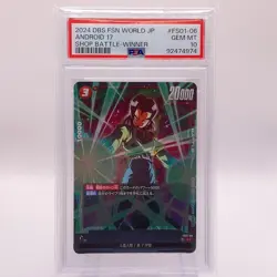 Android 17 Dragon Ball Super Card Game Shop Battle Promo Rare PSA 10 FS01-06 - Image 1